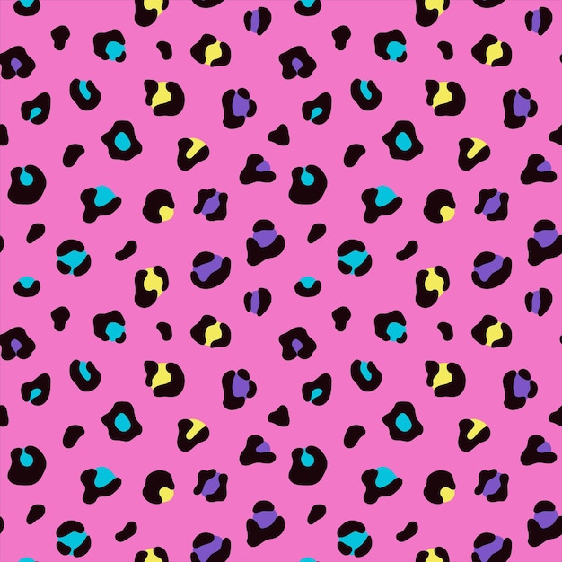 Patrón de manchas de leopardo de camuflaje rosa brillante