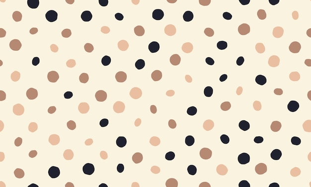 Patrón de manchas redondas con círculos geométricos abstractos Ideal para papeles de pared sin costuras, estampados textiles o fondos de moda con un toque creativo