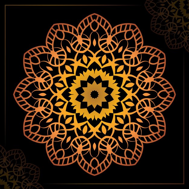 Patrón Mandala Colorido Ilustración Vector Tradicional