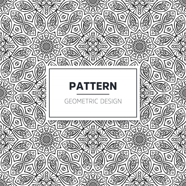 Patrón de mandala sin costuras