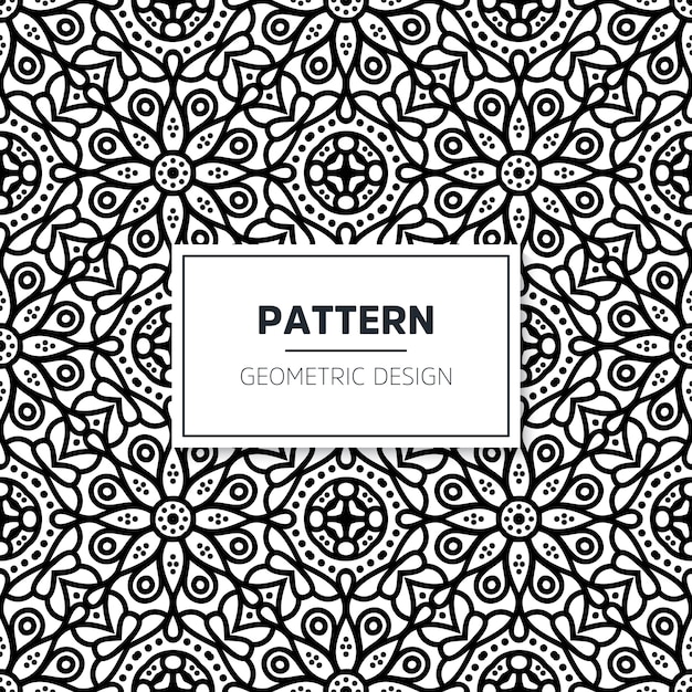 Patrón de mandala sin costuras