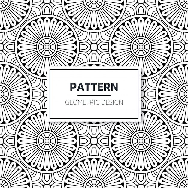 Patrón de mandala sin costuras