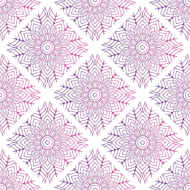 patrón de mandala decorativo degradado