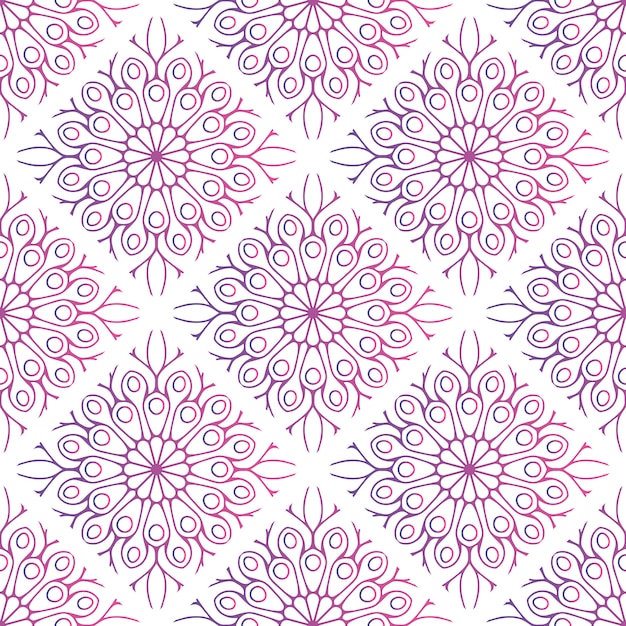 patrón de mandala decorativo degradado