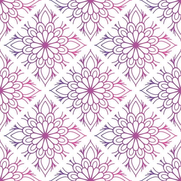 patrón de mandala decorativo degradado
