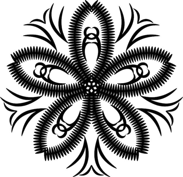 Patrón de mandala elegante abstracto. Adorno redondo. ilustración vectorial