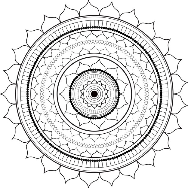patrón de mandala étnico sin fin
