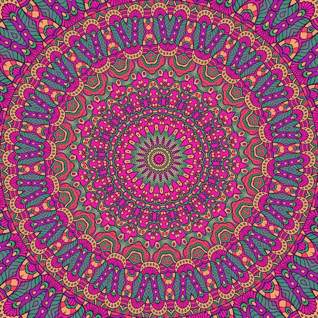 Patrón de mandala fácil mandalas simples patrón floral para colorear página sobre fondo blanco