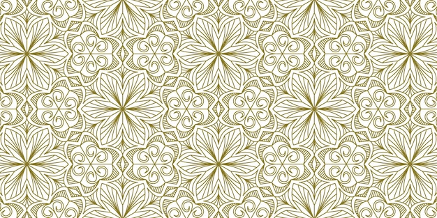 patrón de mandala de fondo dorado elegante