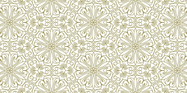 patrón de mandala de fondo dorado elegante