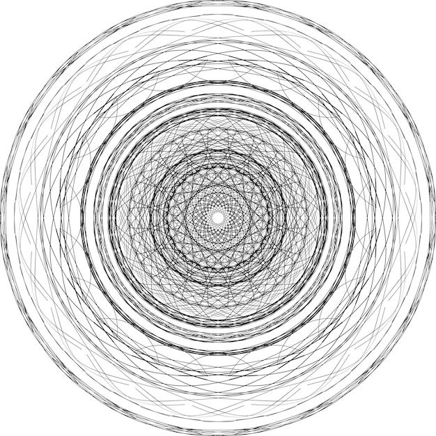 Patrón de mandala Forma abstracta redonda para colorear Elemento decorativo