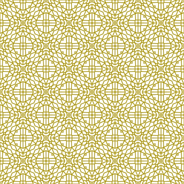 patrón de mandala línea de oro étnico