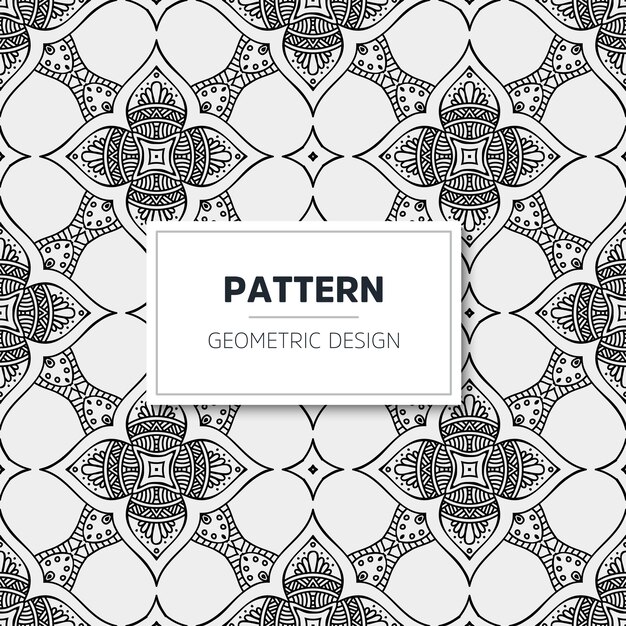 patrón de mandala de lujo. Diseño geométrico