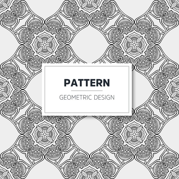 patrón de mandala de lujo. Diseño geométrico