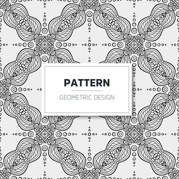 patrón de mandala de lujo. Diseño geométrico