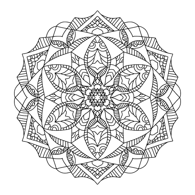 patrón de mandala de lujo ornamental