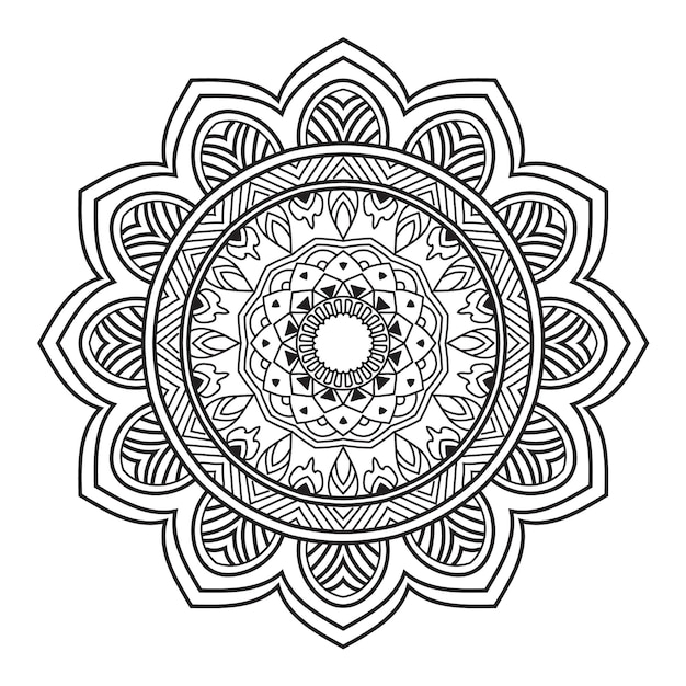 patrón mandala ornamento flor vector diseño floral encaje círculo ilustración decoración