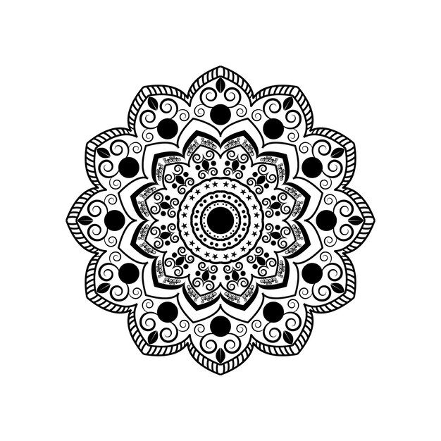 Patrón de mandala vectorial Islam Árabe Pakistán Turco Indio Ilustración vectorial EPS10