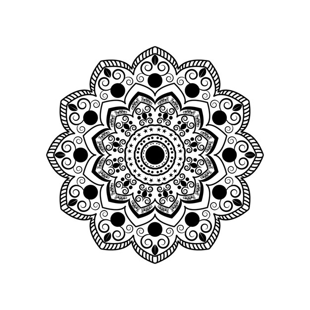 Patrón de mandala vectorial Islam Árabe Pakistán Turco Indio Ilustración vectorial EPS10