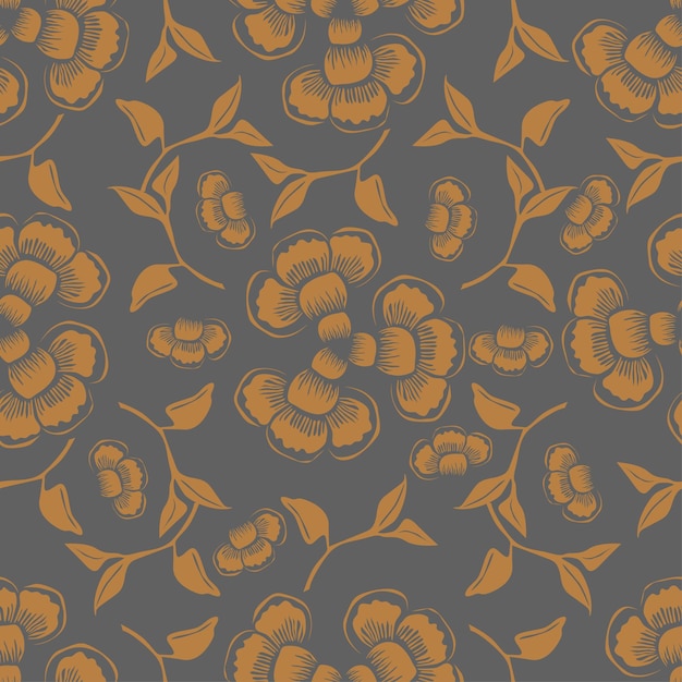Patrón de margarita floral sin costuras en el vector