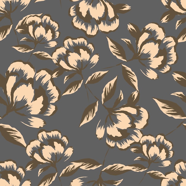 Patrón de margarita floral sin costuras en el vector