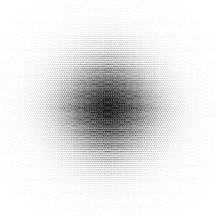 Vector patrón de medio tono abstracto textura de fondo de puntos superposición de puntos de grunge vector lineal de angustia