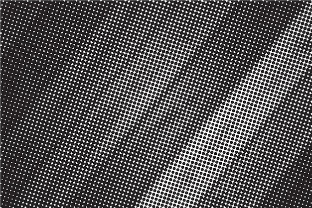 Patrón de medio tono blanco y negro con plantilla de fondo