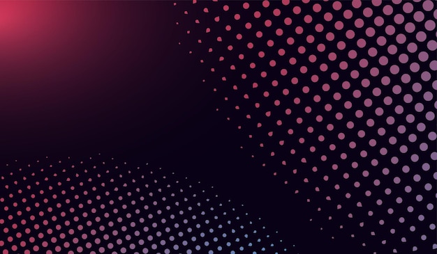 El patrón de medio tono digital que consiste en un fondo azul profundo diseño abstracto crea un vector estético futurista y elegante e ilustración