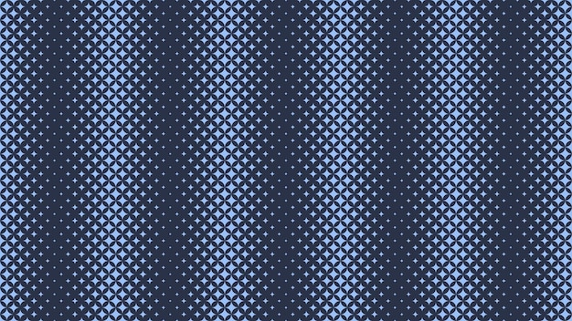 Patrón de medio tono de estrella Líneas rectas verticales paralelas vectoriales de fondo azul texturizado Arte de medio tono moderno Gráfico mínimo de clase amplia Papel de pared naval Estrellas partículas a cuadros Ilustración abstracta