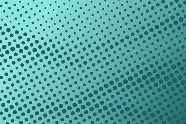 Patrón de medio tono punteado en fondo turquesa Textura de arte pop retro abstracta