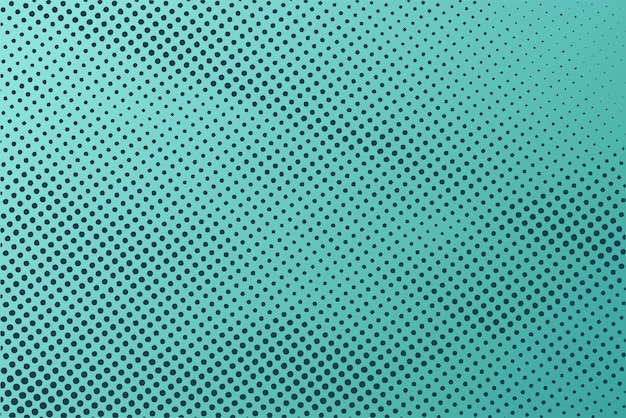 Patrón de medio tono punteado en fondo turquesa Textura de arte pop retro abstracta