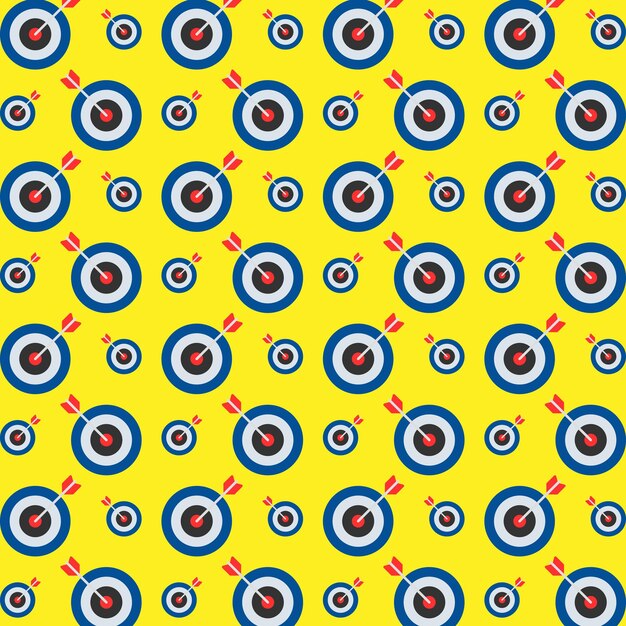 El patrón de la meta es un hermoso fondo de ilustración de vector repetitivo
