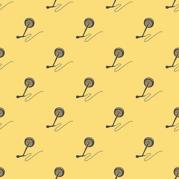 Patrón de micrófono de audio, ilustración musical. Portada creativa y de lujo