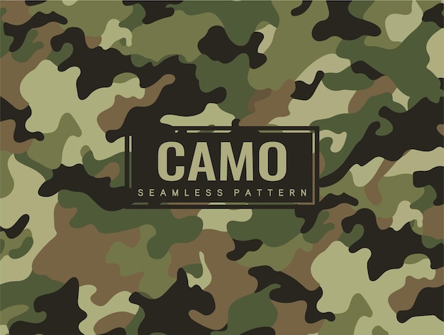 Patrón militar de camuflaje de moda