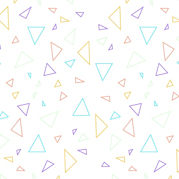 patrón minimalis con triángulos de colores Ilustración vectorial
