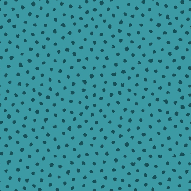Patrón minimalista sin costuras con puntos de tinta y fondo verde azulado