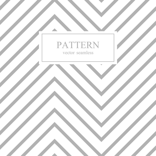 Patrón minimalista sin costuras en zigzag Fondo blanco y gris