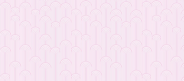 Patrón minimalista de mediados de siglo rayas de arco iris abstractas