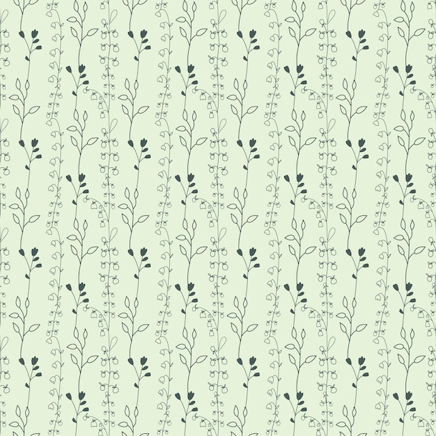 Patrón de moda sin costuras en forma de pequeñas flores Fondo floral sin costuras