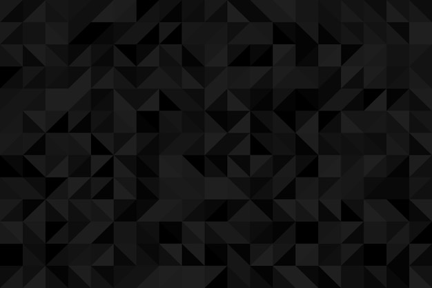 Vector patrón moderno abstracto de formas geométricas fondo de mosaico negro oscuro