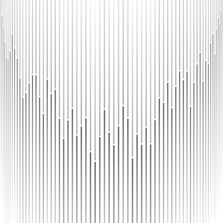 Vector patrón moderno sin costuras línea geométrica abstracto patrón concepto pared fondo vector negro blanco