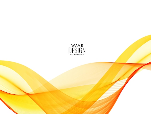 Patrón moderno de diseño decorativo con elegante fondo de onda amarilla suave