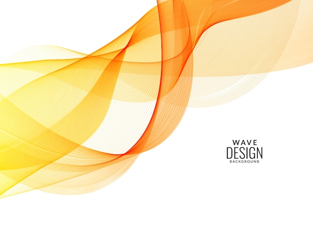 Patrón moderno de diseño decorativo con elegante fondo de onda amarilla suave