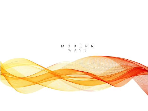 Patrón moderno de diseño decorativo con elegante vector de fondo de onda amarilla suave