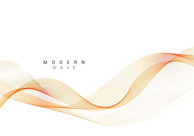 Patrón moderno de diseño decorativo con elegante vector de fondo de onda amarilla suave