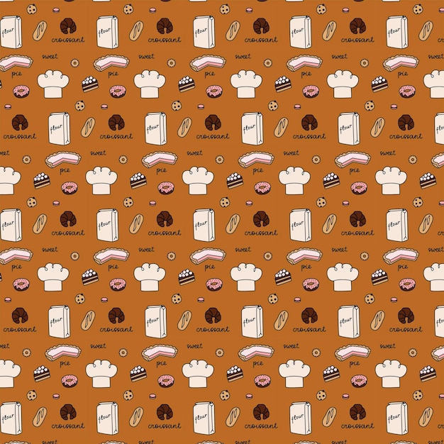 El patrón de los momentos acogedores de la panadería