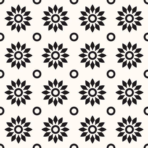 Patrón monocromo transparente geométrico vectorial