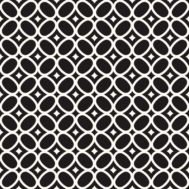 Patrón monocromo transparente geométrico vectorial