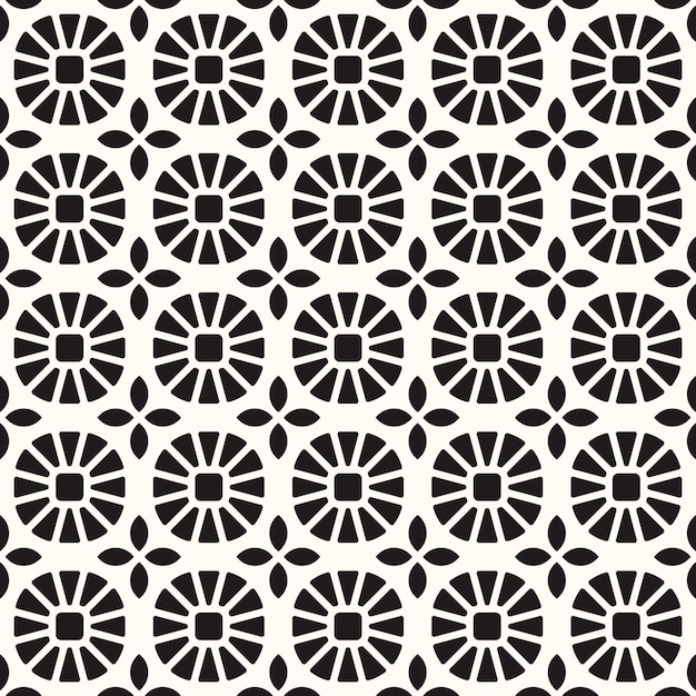 Patrón monocromo transparente geométrico vectorial