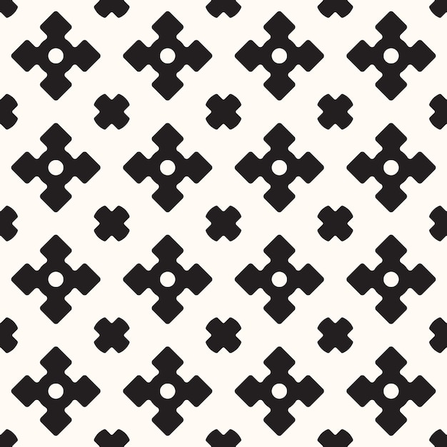 Patrón monocromo transparente geométrico vectorial